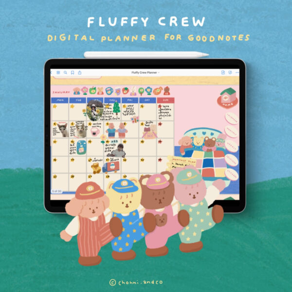 CHONNI.ANDCO | DIGITAL PLANNER (fluffy crew)